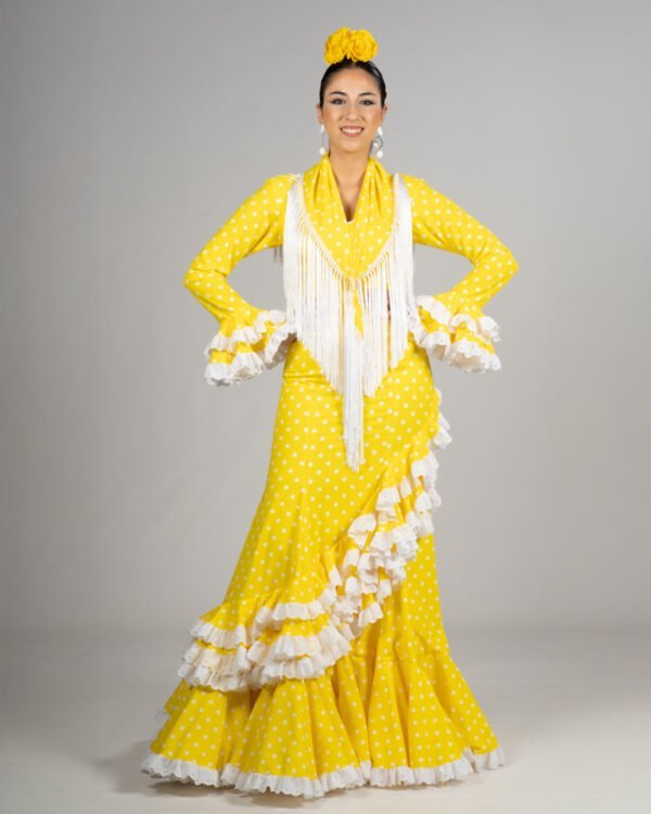 Traje Tiento - Amarillo Lunar Blanco - 1